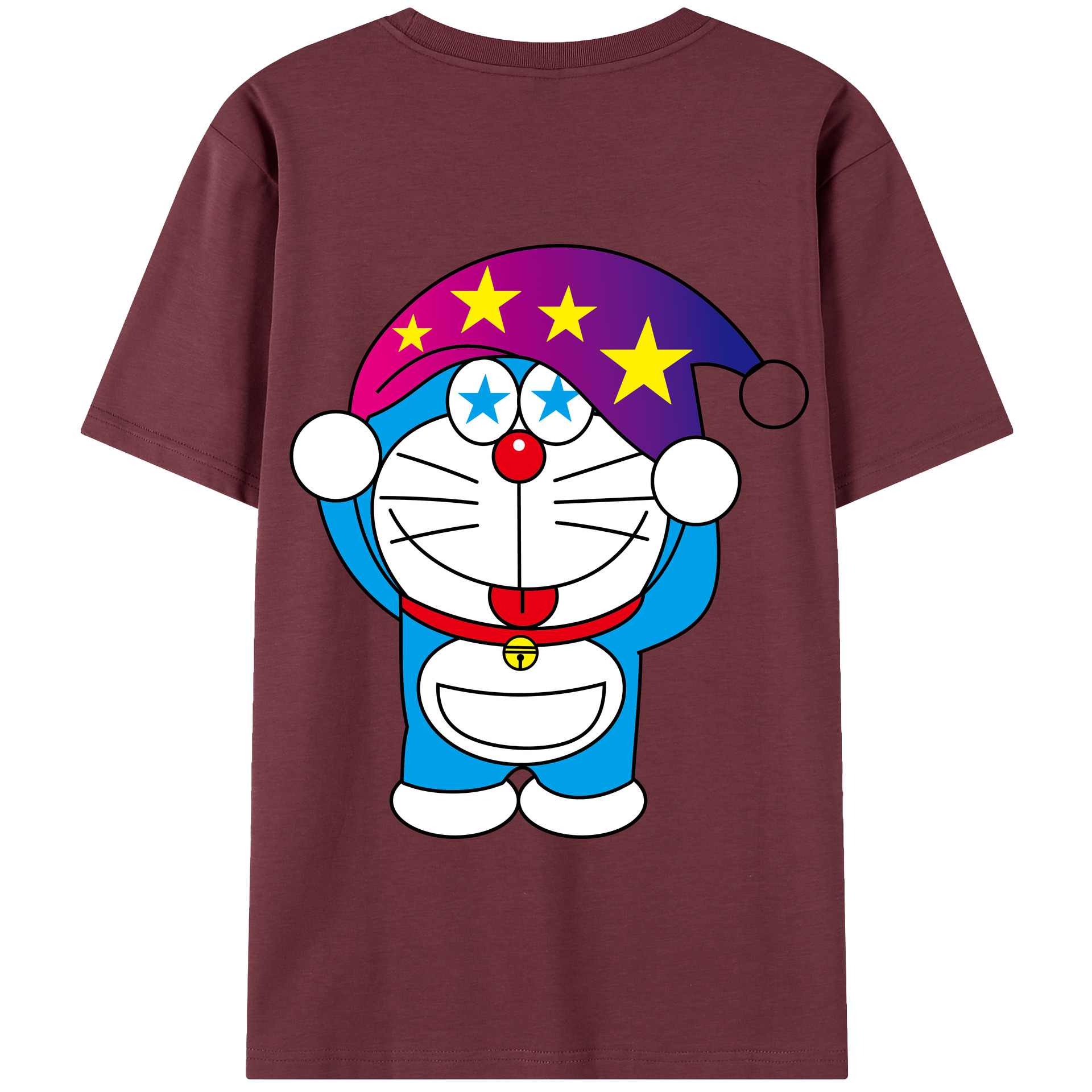 （画像用） ドラえもん Doraemon 綿100％半袖Tシャツ（背面プリント）